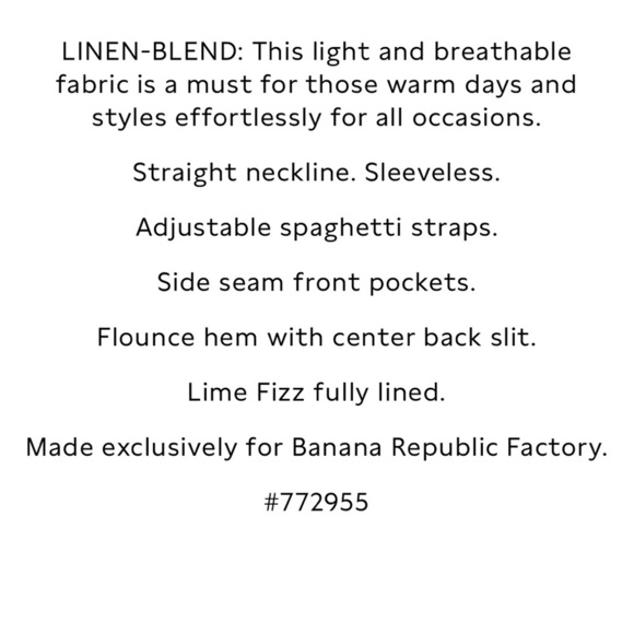 Banana Republic Linen-Blend Strappy Midi Dress - Picture 2 of 2